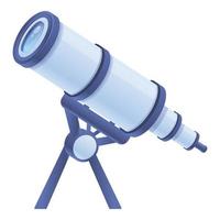 ícone da luneta da astronomia, estilo cartoon vetor