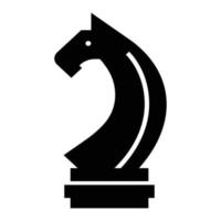 ícone de xadrez de cavalo, estilo simples vetor