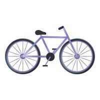 ícone da bicicleta esportiva, estilo cartoon vetor