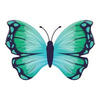 ícone de borboleta de asa, estilo cartoon vetor