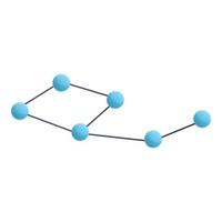 ícone da constelação espacial, estilo cartoon vetor