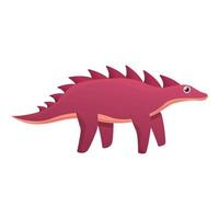ícone de dinossauro de cauda, estilo cartoon vetor