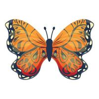 ícone de borboleta de vento, estilo cartoon vetor