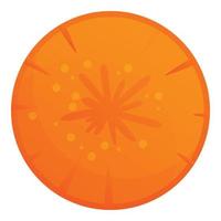 ícone de círculo de cenoura, estilo cartoon vetor