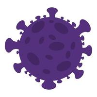 ícone de coronavírus, estilo cartoon vetor