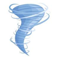 ícone de tornado de velocidade, estilo cartoon vetor