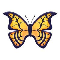 ícone bonito da borboleta, estilo cartoon vetor