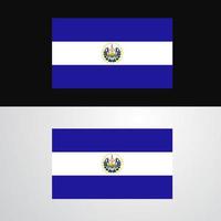 design de bandeira de el salvador vetor