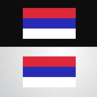 design de banner de bandeira republika srpska vetor