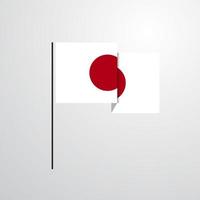 vetor de design de bandeira japonesa