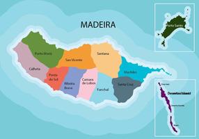 Madeira Mapa vetor