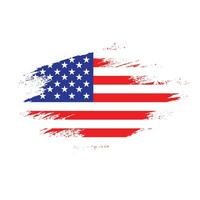 design de vetor de bandeira de textura americana