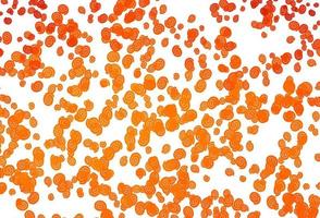 modelo de vetor laranja claro com formas de bolha.