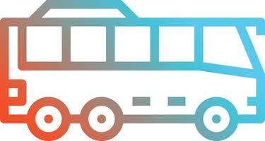 obturador público de transporte de ônibus - ícone de gradiente vetor