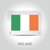 vetor de design de bandeira da irlanda