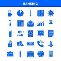 ícone de glifo sólido bancário para impressão na web e kit uxui móvel, como configuração móvel, equipamento de configuração móvel, exibição de tela do projetor, vetor de pacote de pictograma
