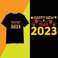 tipografia de design de camiseta 2023 vetor