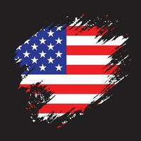 respingo grunge textura bandeira americana abstrata vetor