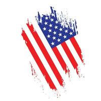 vetor de bandeira de textura americana profissional
