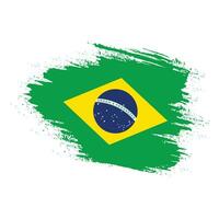 design de vetor de bandeira de textura do brasil