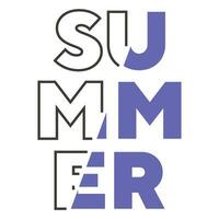 citações de verão nova tipografia de verão efeito de texto design de camiseta vetor