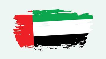 nova textura grunge desbotada vintage vetor de bandeira dos Emirados Árabes Unidos