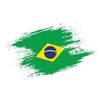 efeito de textura de respingo bandeira do brasil vetor