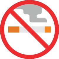 transporte proibido fumar - ícone plano vetor