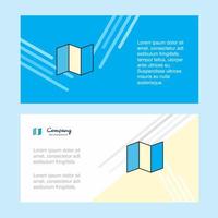 mapa modelo de banner de negócios corporativos abstrato banner de negócios de publicidade horizontal vetor