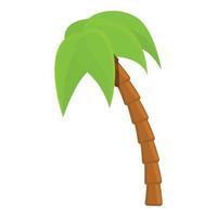 palmeira no ícone da selva, estilo cartoon vetor