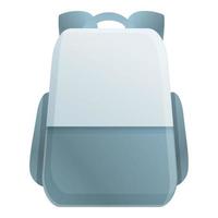 ícone de mochila para laptop, estilo cartoon vetor