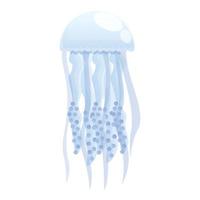 ícone de água-viva subaquática, estilo cartoon vetor