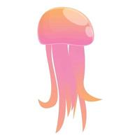 ícone de água-viva exótica, estilo cartoon vetor
