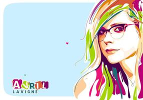 Avril Lavigne Vector Popart Retrato