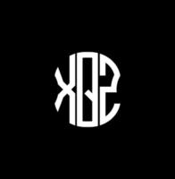 design criativo abstrato do logotipo da letra xqz. xqz design exclusivo vetor