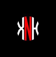 xnh carta logotipo abstrato design criativo. xn design exclusivo vetor