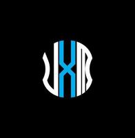 design criativo abstrato do logotipo da carta uxm. design exclusivo uxm vetor