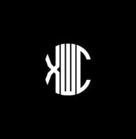 design criativo abstrato do logotipo da carta xwc. xwc design exclusivo vetor