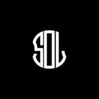 design criativo abstrato do logotipo da carta sdl. design exclusivo sdl vetor