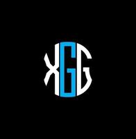 design criativo abstrato do logotipo da carta xfg. design exclusivo xfg vetor