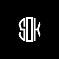design criativo abstrato do logotipo da carta sdh. design exclusivo sdh vetor