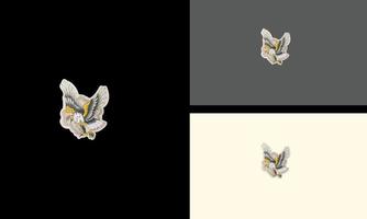 design de mascote de ilustração vetorial de águia voadora vetor
