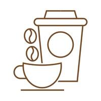 design de ícone de logotipo de café vetor