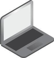 ilustração de laptop em estilo 3d isométrico vetor