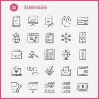 ícone desenhado à mão de negócios para impressão na web e kit uxui móvel, como dinheiro em dólares de negócios, compre vetor de pacote de pictogramas de mensagem de areia de bate-papo de negócios