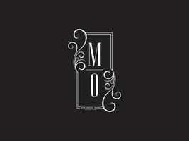 ícone moderno do logotipo do mo, iniciais mo om design de letras do logotipo de luxo vetor