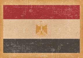 Bandeira de Egipto no fundo do grunge vetor