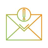 ícone de vetor de correio urgente