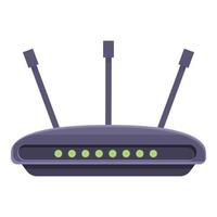 ícone de conexão de modem wi-fi, estilo cartoon vetor