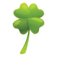 ícone da planta da sorte irlandesa, estilo cartoon vetor
